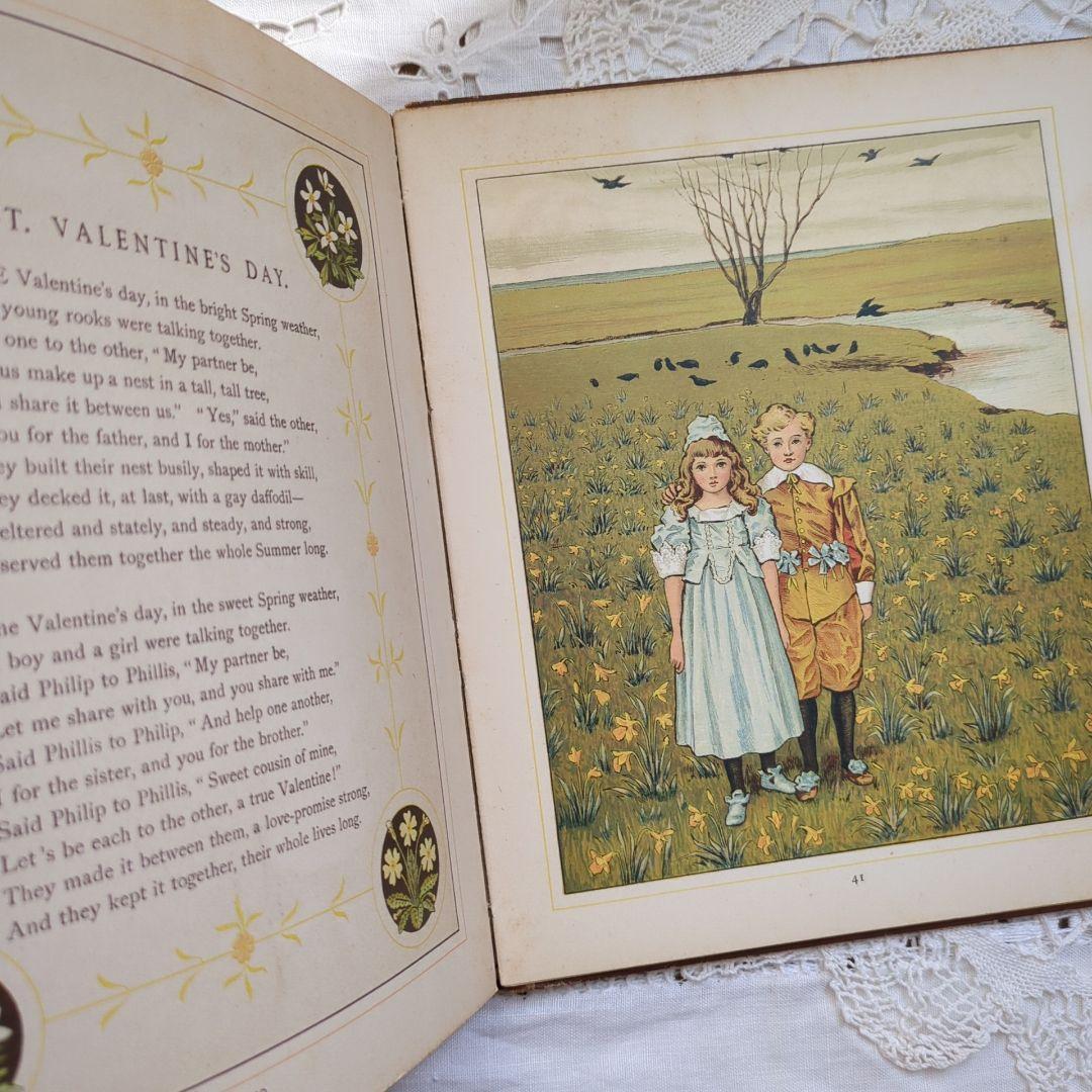 稀少1881年アンティーク絵本 児童書 洋書古書 ヴィクトリアン ヴィンテージ