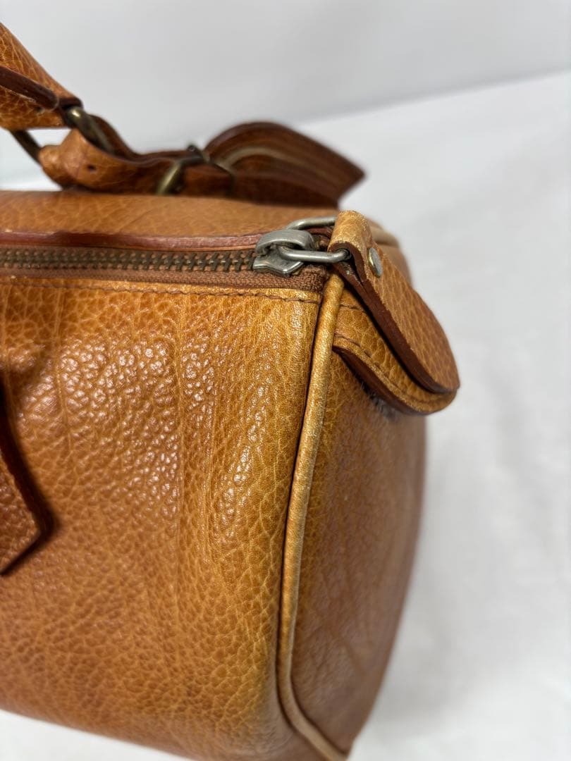 ラルフローレン（Ralph Lauren）レザー　ミニボストンバッグ　ブラウン