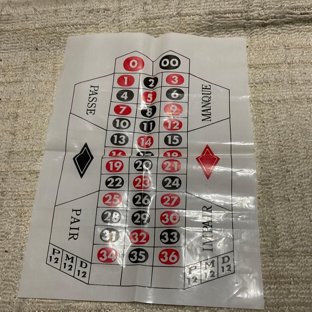 ルーレットゲーム　玩具のはなやま製。昭和レトロ。【箱破れ有り、予備玉付き】