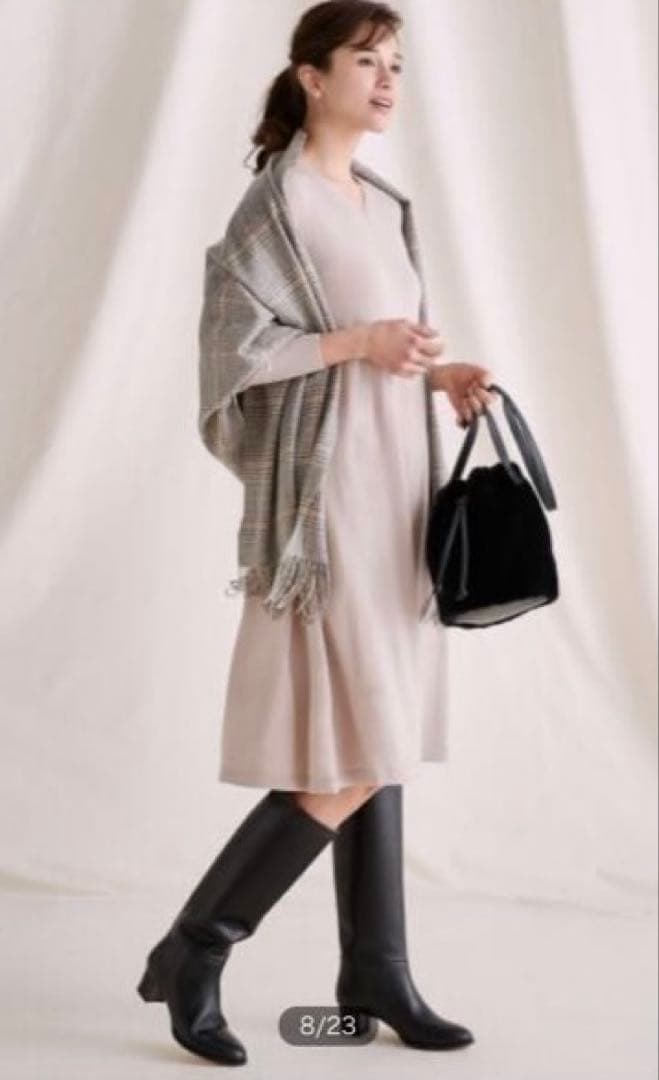 美品✨自由区　ピュアカシミヤ100%ストール