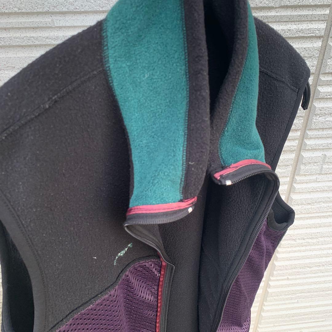 90s USA製 patagonia パタゴニア フリースベスト ブラック M