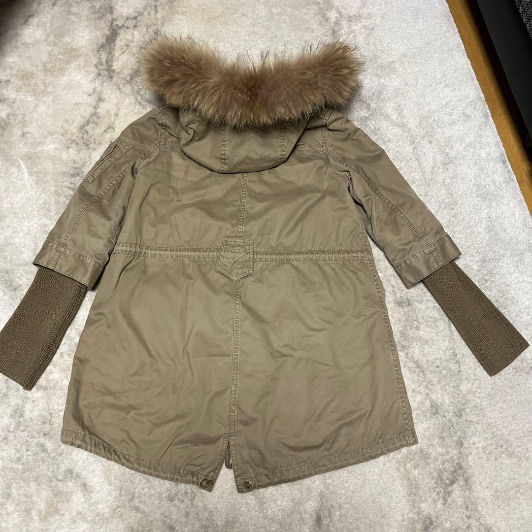 BURBERRY BLUE LABEL フード付きモッズコート
