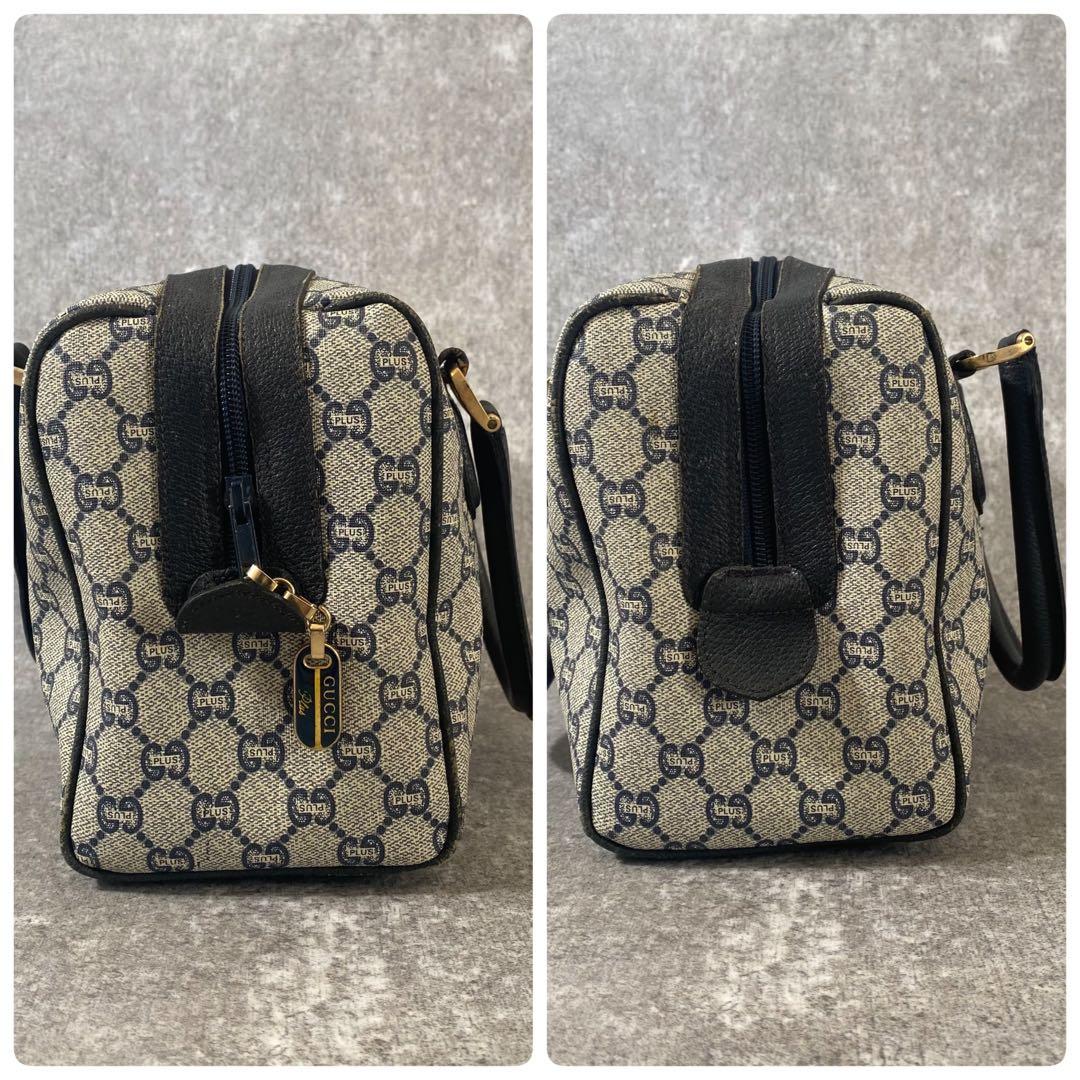 GUCCI オールドグッチ　ミニ　ボストンバッグ　シェリーライン　GGスプリーム
