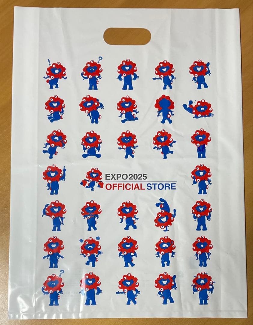 限定品大阪メトロ夢洲駅ミャクミャクコラボ キーホルダー2個セット+袋&ピンバッジ
