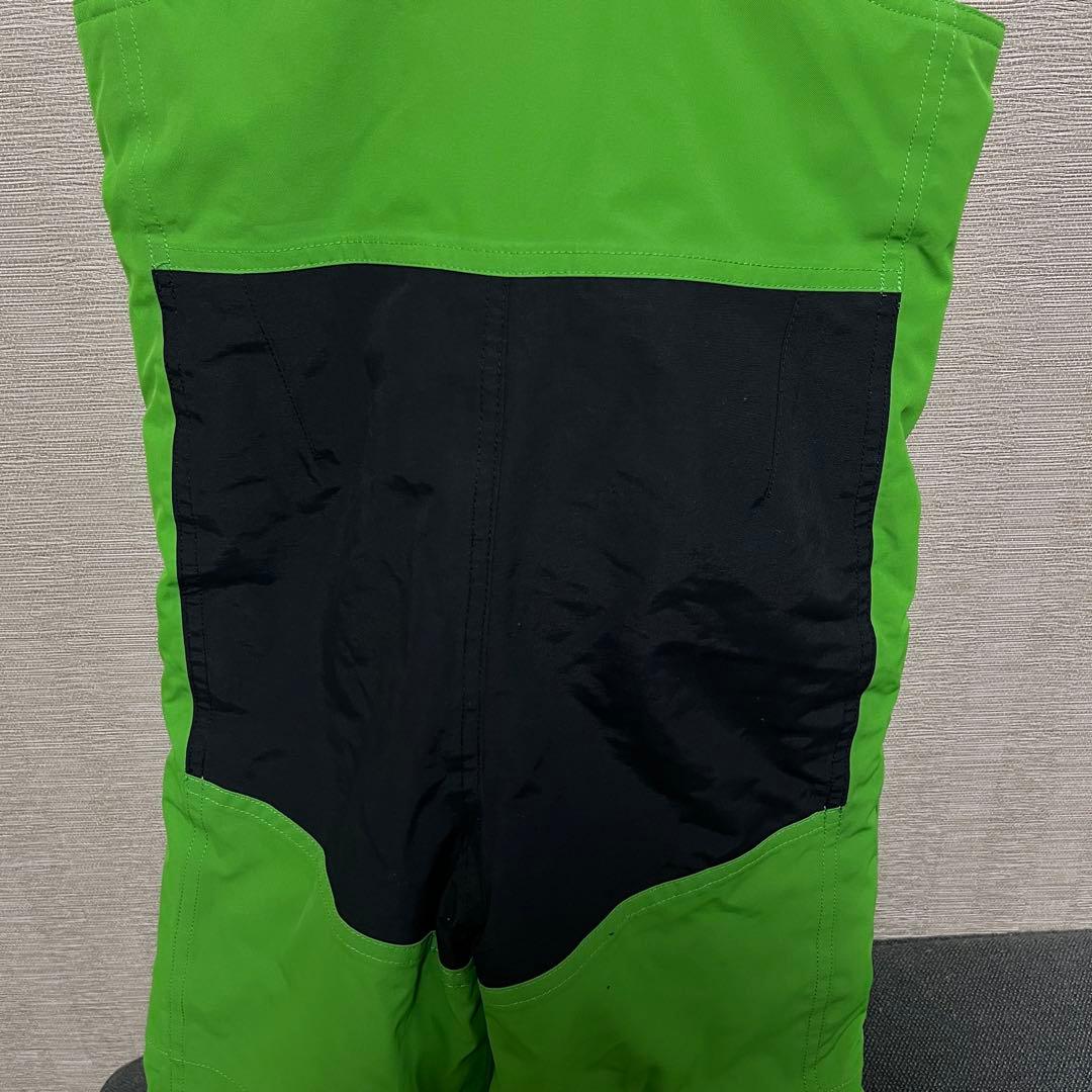 美品 BURTON バートン キッズ スノー ウェア ビブ グリーン 4T