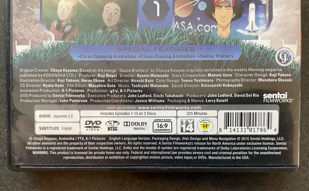 【宇宙兄弟】【英語字幕】【DVD】【アニメ:全1〜99話】