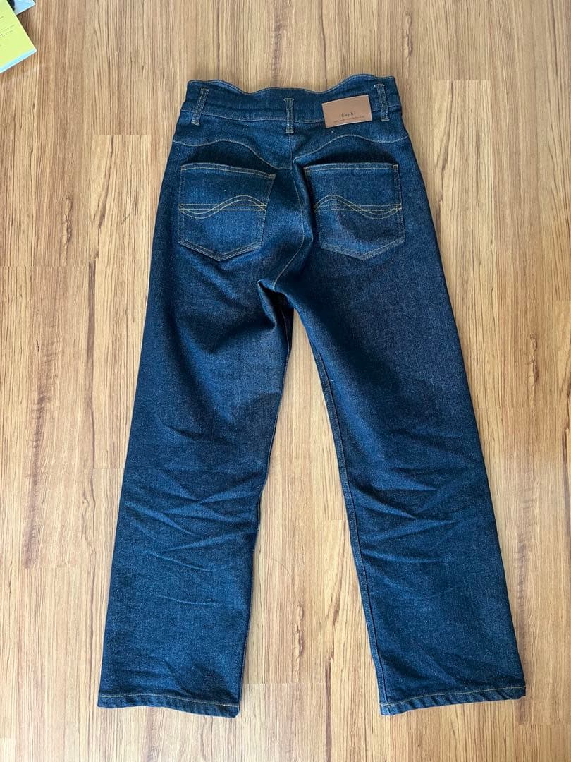 パンツ Eaphi WAVE DESIGN HIGH WAIST DENIM