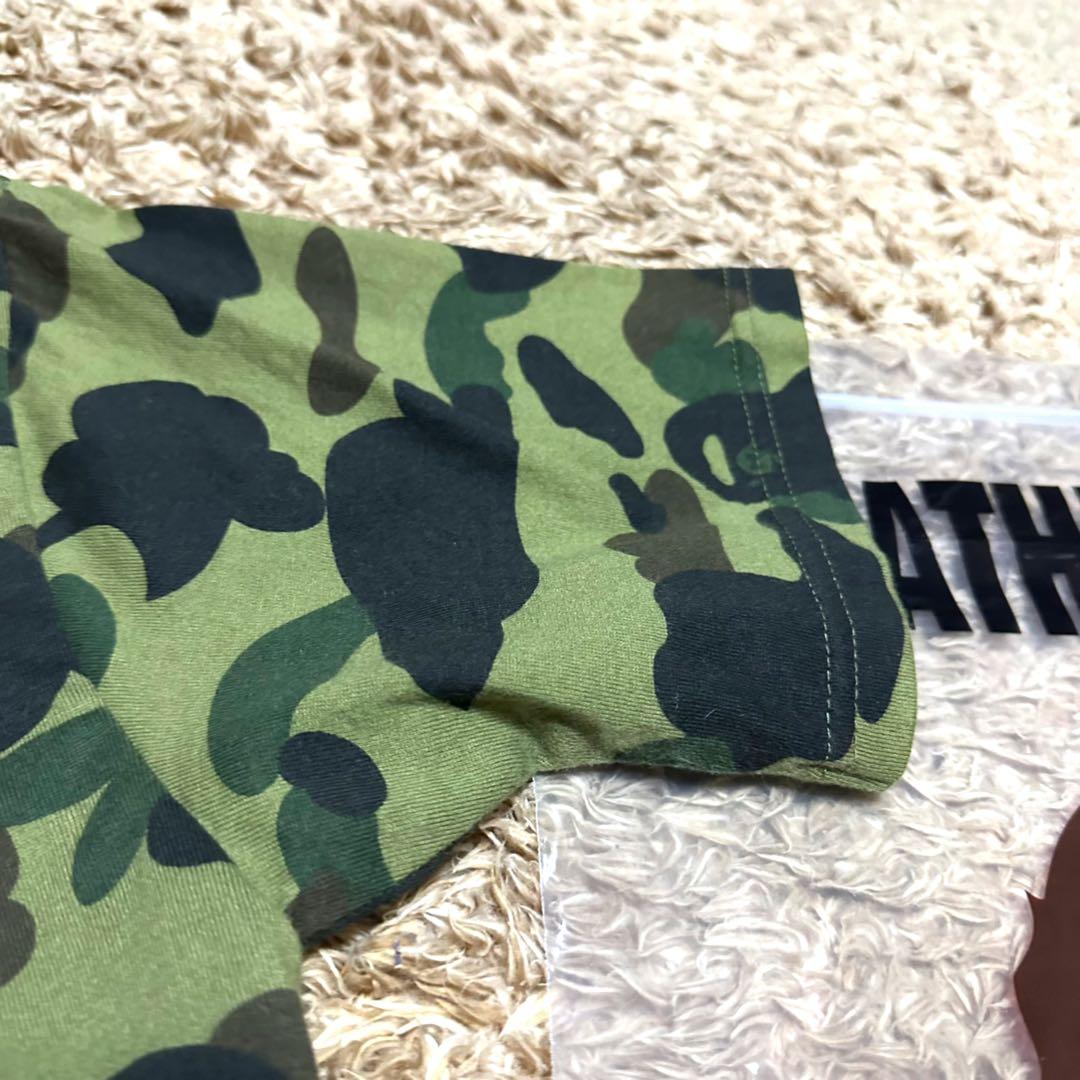 美品　A BATHING APE 1ST CAMO COLLEGE TEE