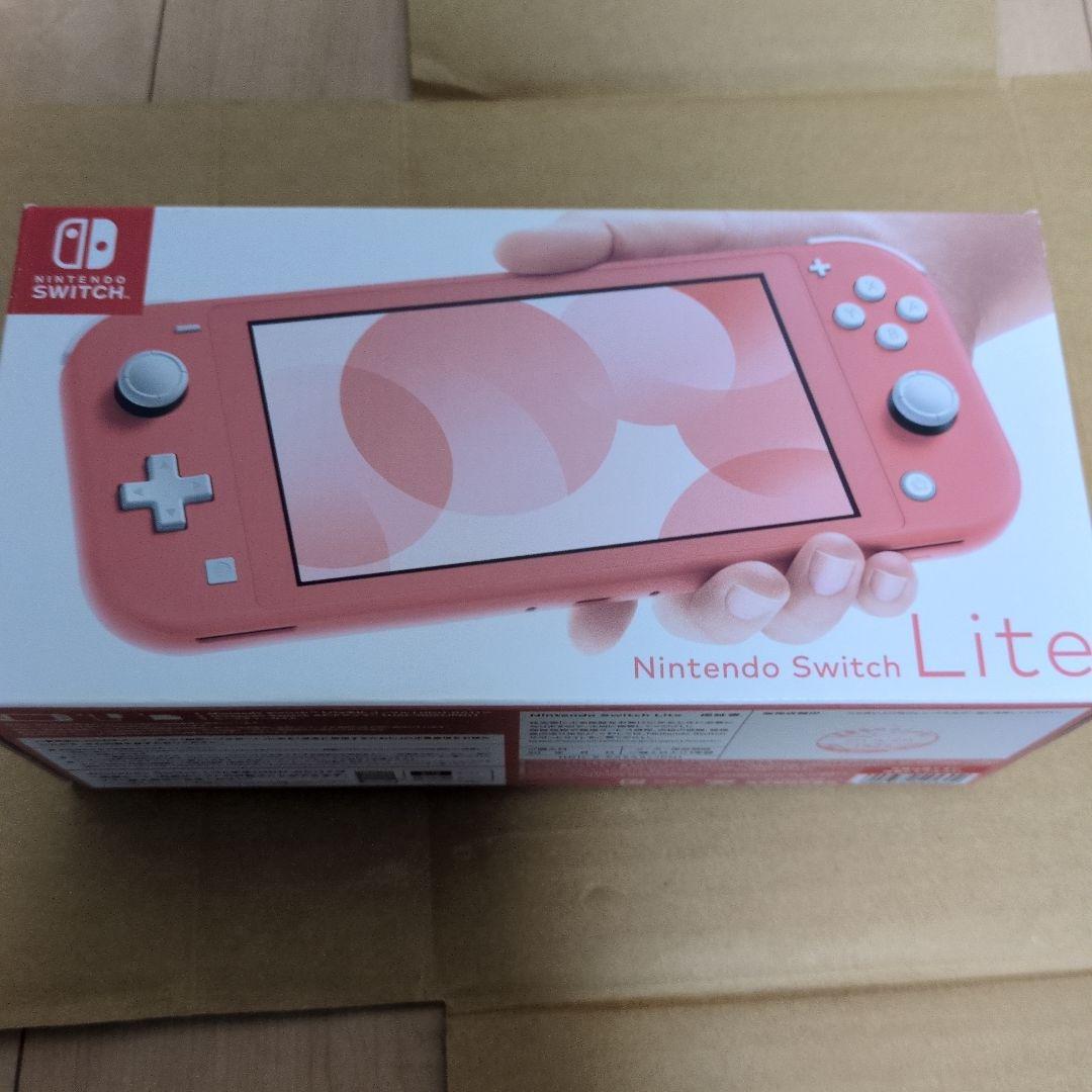​【美品】Nintendo Switch LITE コーラル 128GB SD付