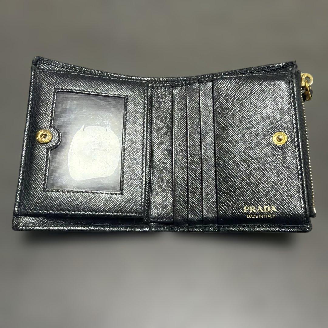 ごま@フォロー割実施中✨さん 専用　PRADA ブラック 二つ折り財布