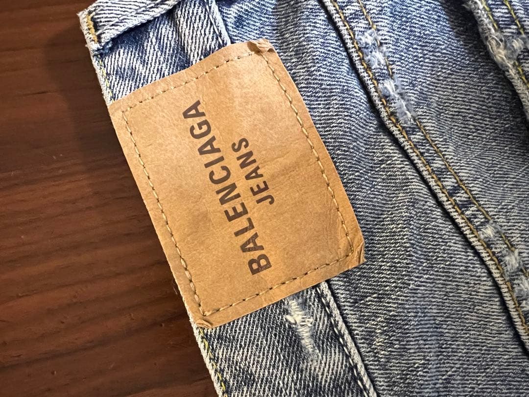 美品 BALENCIAGA バレンシアガ デニムパンツ スコート 36