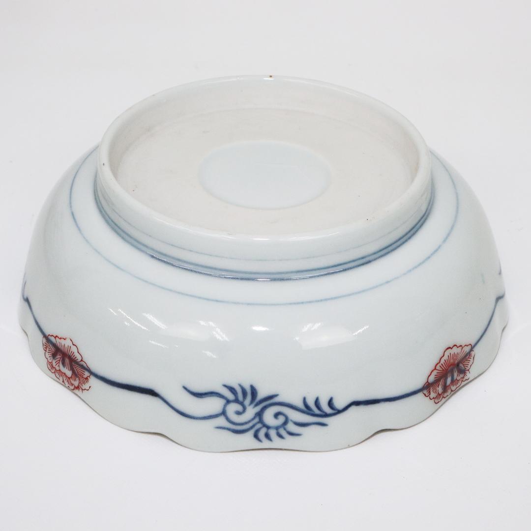 伊万里　膾皿 10客 染付 金彩 花鳥 山水