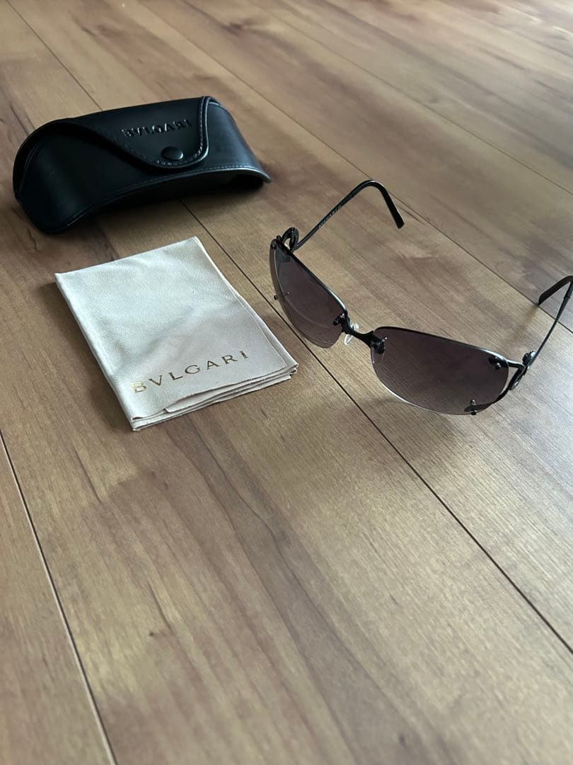 BVLGARI ブルガリ　サングラス　サークルロゴ　6040 359/3C 紫