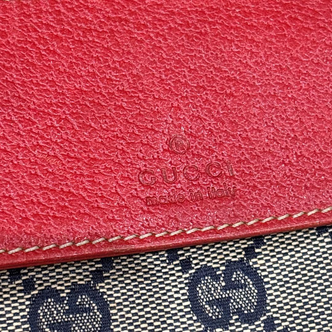 【希少カラー】 GUCCI　ボディーバッグ　ウエストポーチ　GG　シェリーライン