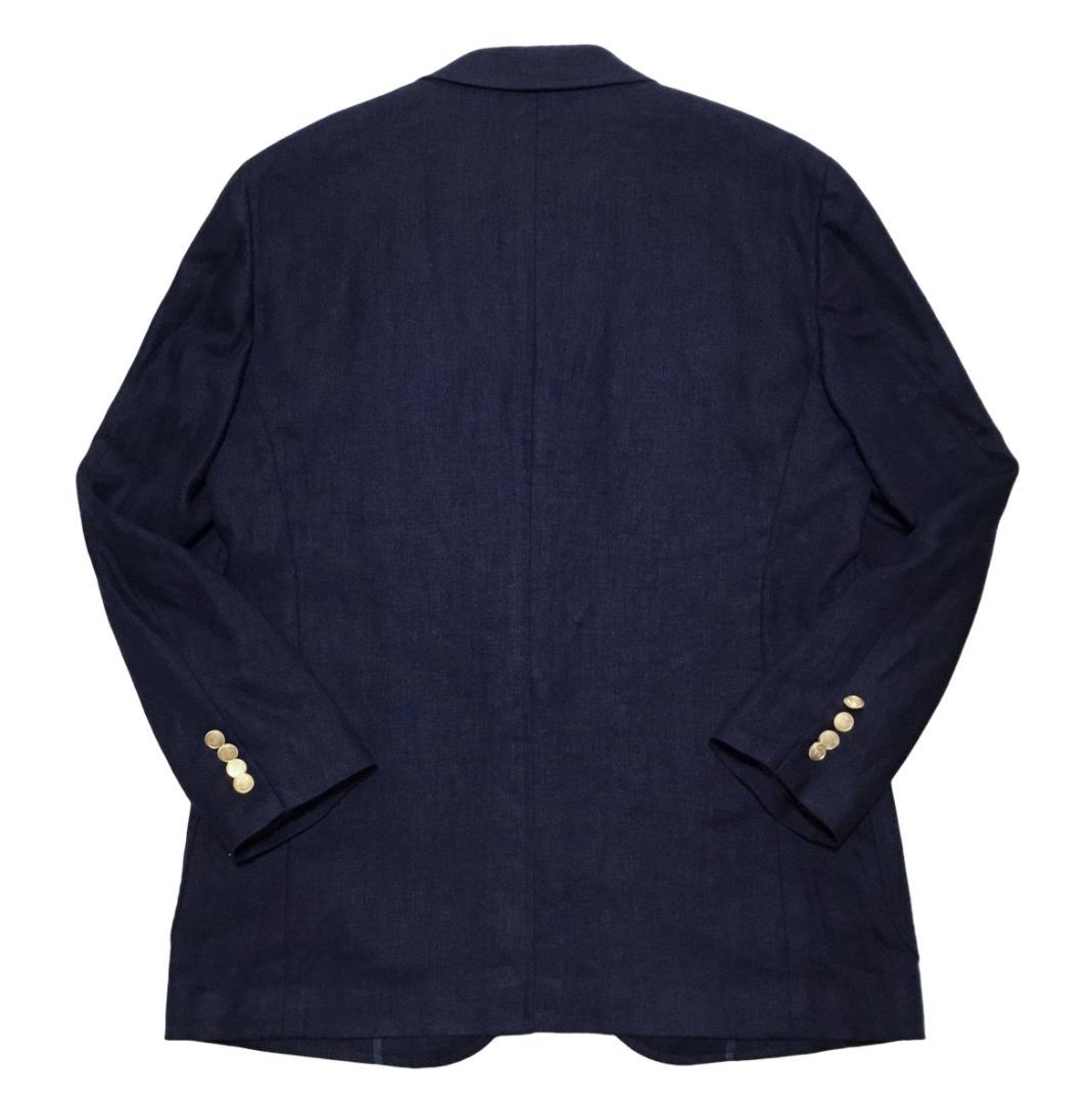 極美品 POLO RALPH LAUREN ポロラルフローレン リネン紺ブレザー