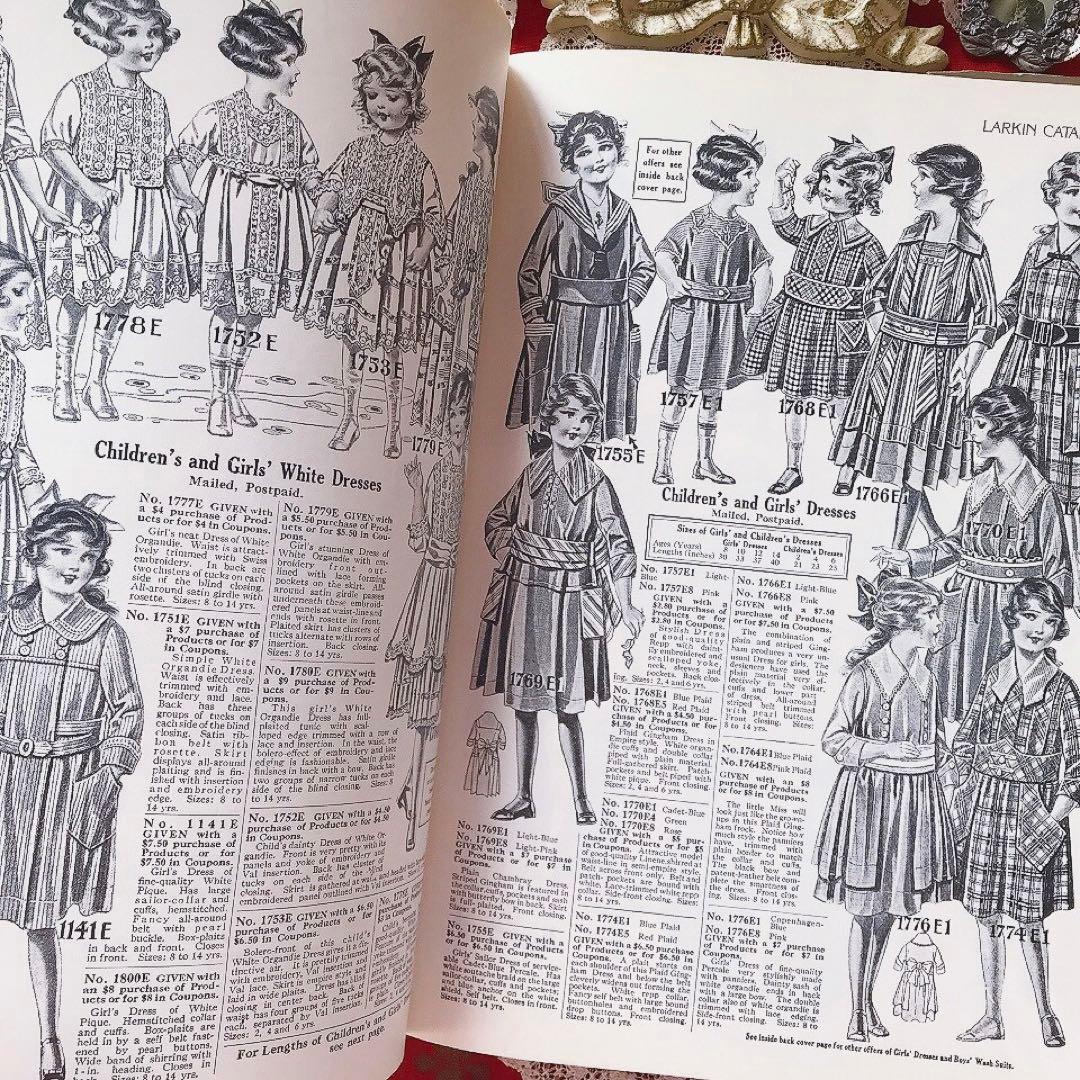 アンティーク子供服カタログ 広告 ヴィクトリアン洋書 少女♡ファッションプレート