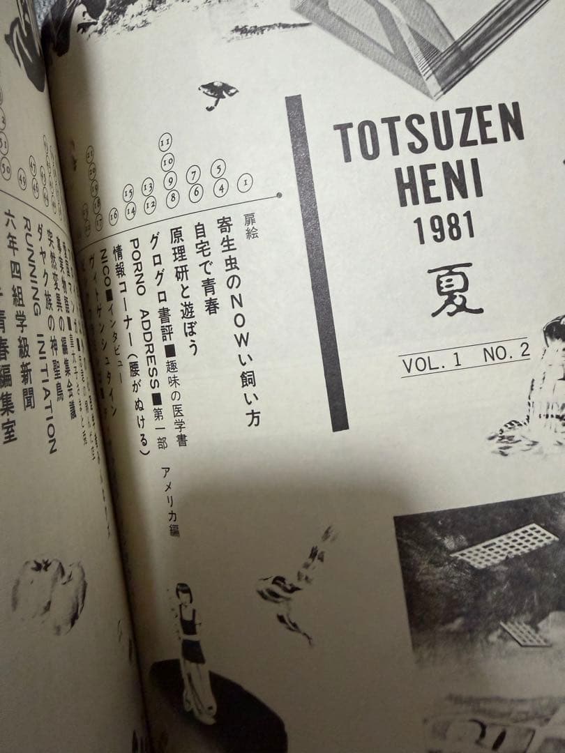 脳細胞爆裂マガジン 突然変異 2号 伝説のカルト雑誌 1981年
