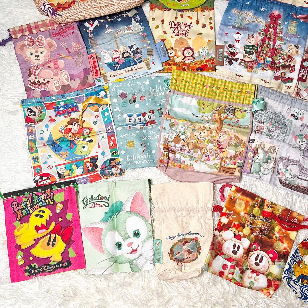 【限定多数】ディズニー 巾着袋 20枚セット ＋ ミニバッグ付き