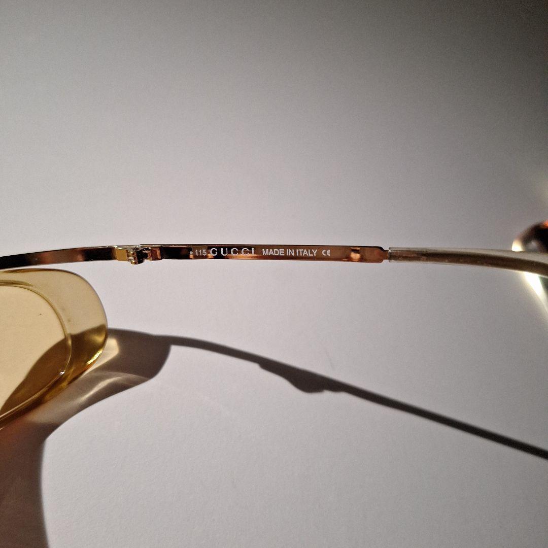 GUCCI サングラス 115 イエローレンズ ゴールドフレーム