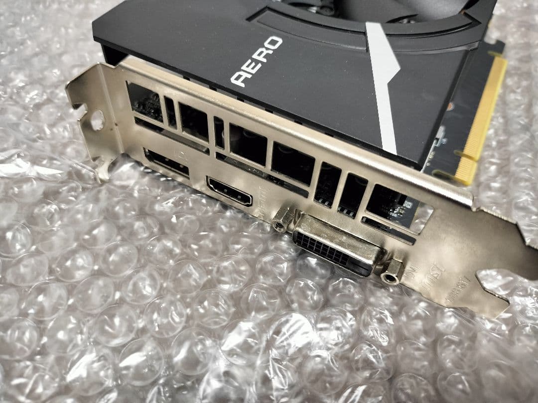 MSI GeForce GTX1660 AERO ITX 6GB OC 動作品