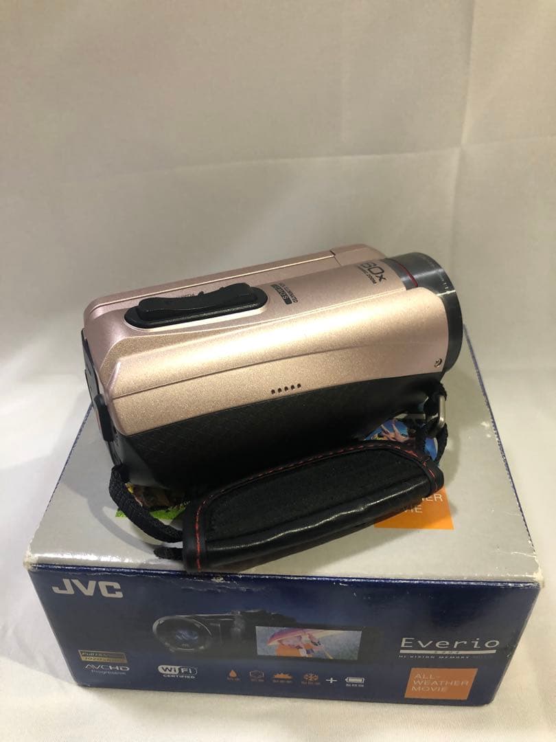 【中古】JVC Everio ビデオカメラ 本体 ピンク