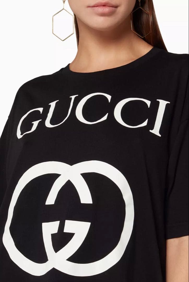 グッチ　インターロッキング G Tシャツ　18AW 半袖Tシャツ　ロゴプリント