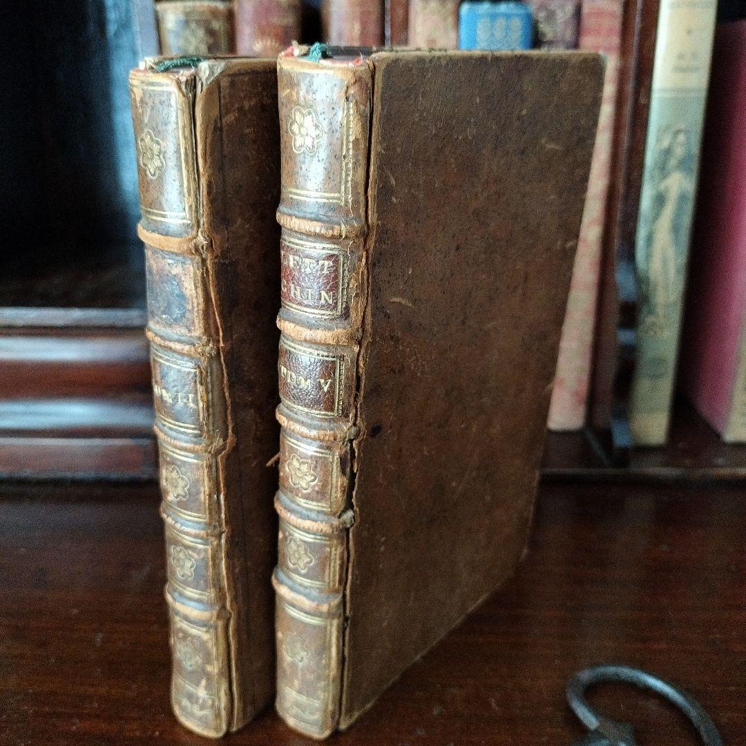300年の時の重み　古書 アンティーク　革装丁