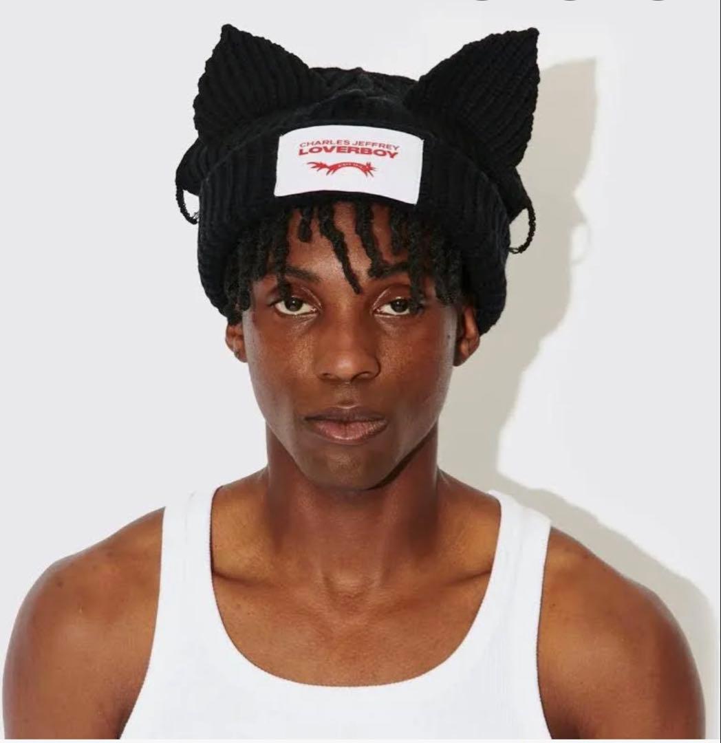 CHARLES JEFFREY LOVERBOY ニット帽 ブラック