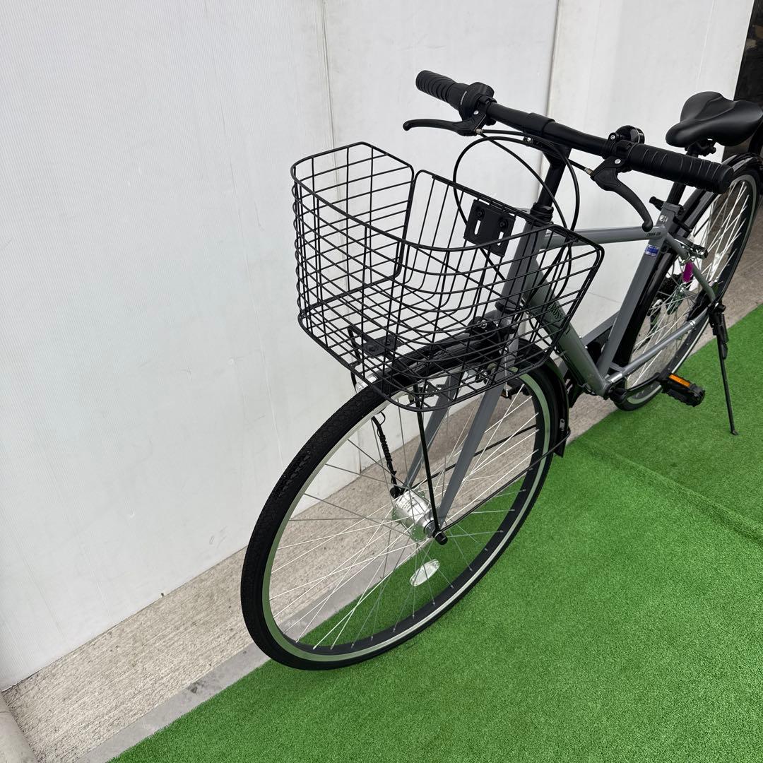 自転車27インチ オートライト クロスバイク とても綺麗 【引き取り限定】
