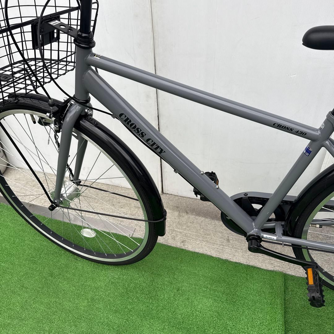 自転車27インチ オートライト クロスバイク とても綺麗 【引き取り限定】