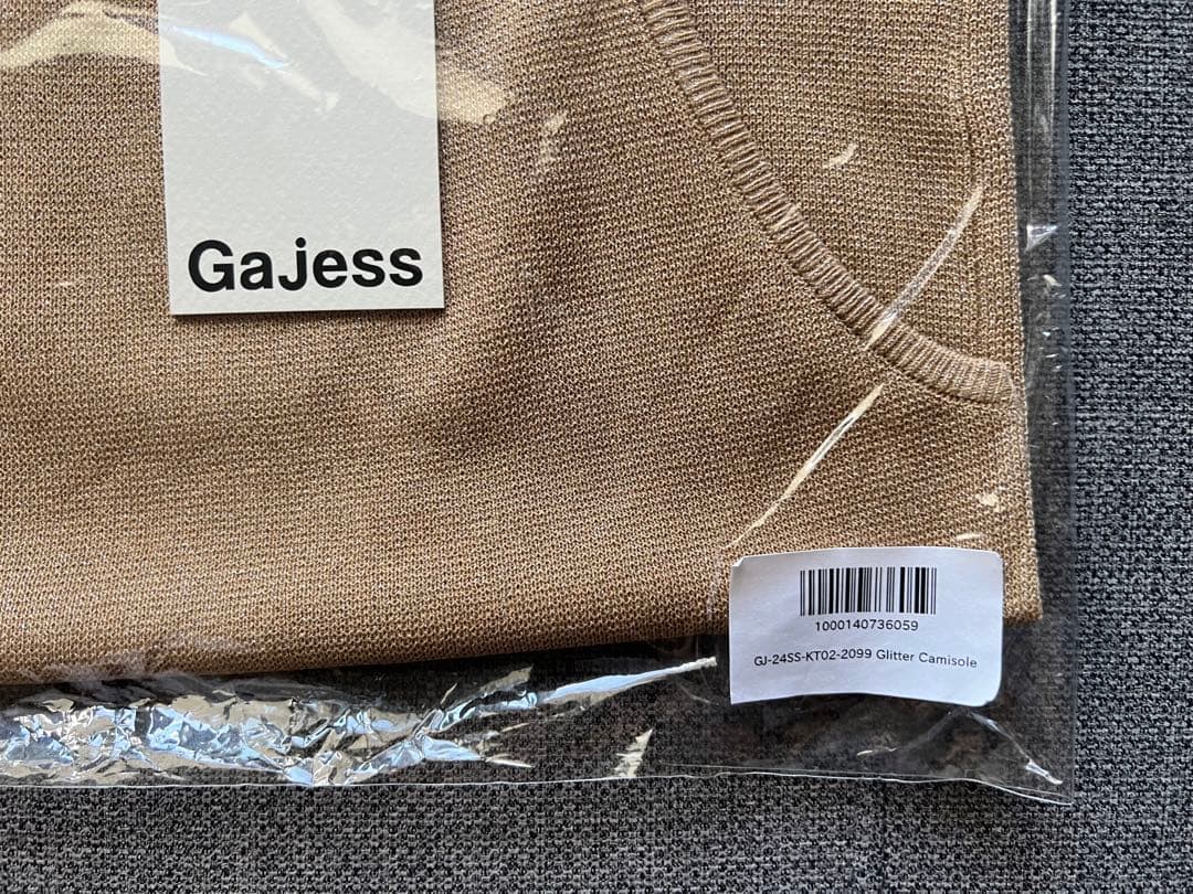 gajess glitter camisole gold ガジェス キャミソール