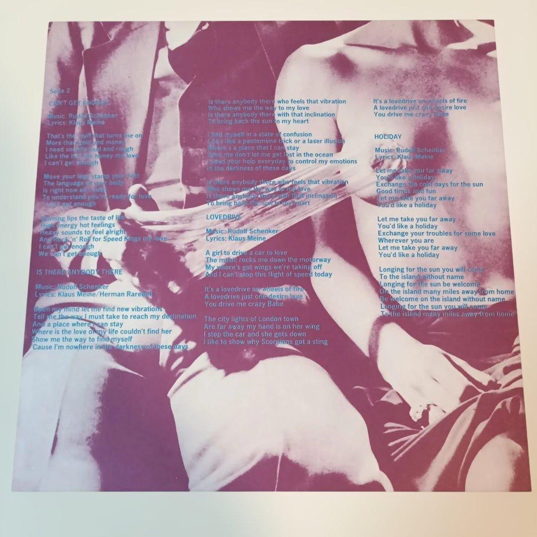 国内版　Scorpions Lovedrive LP帯付き美品