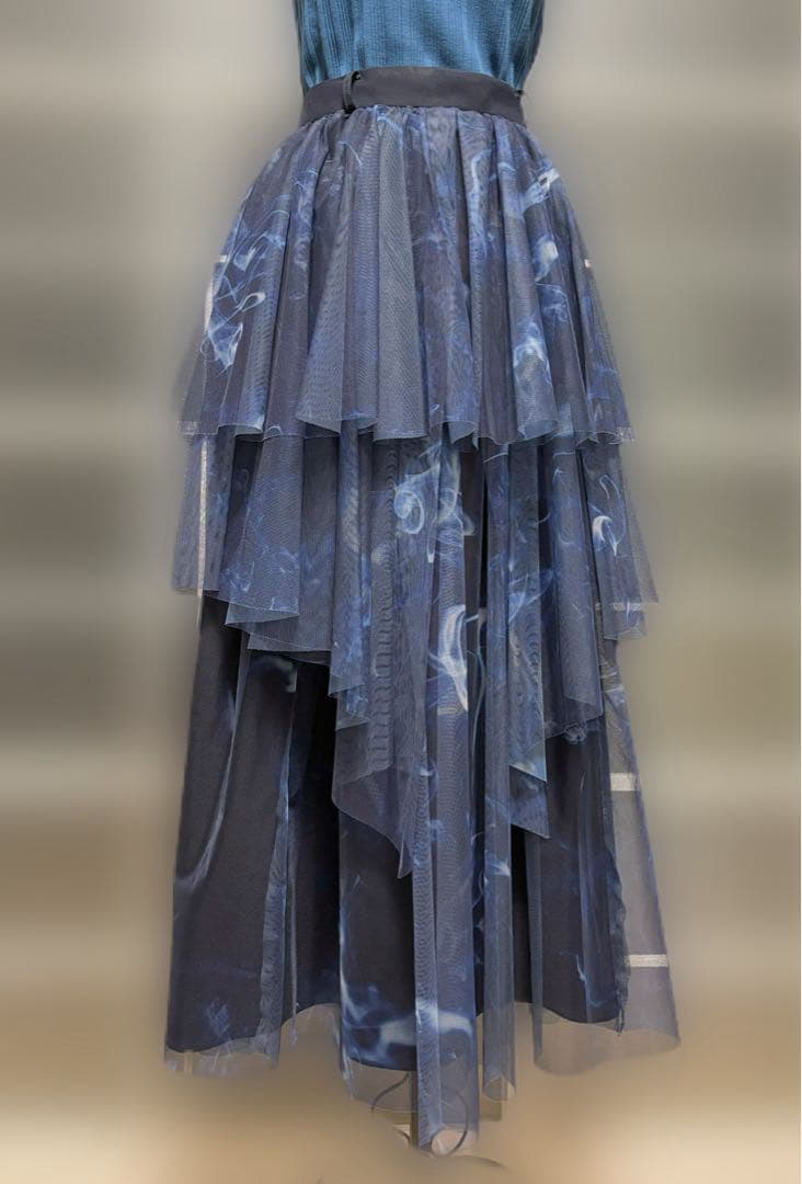 【美品】HARE SOULガラチュールスカート 青 25SS