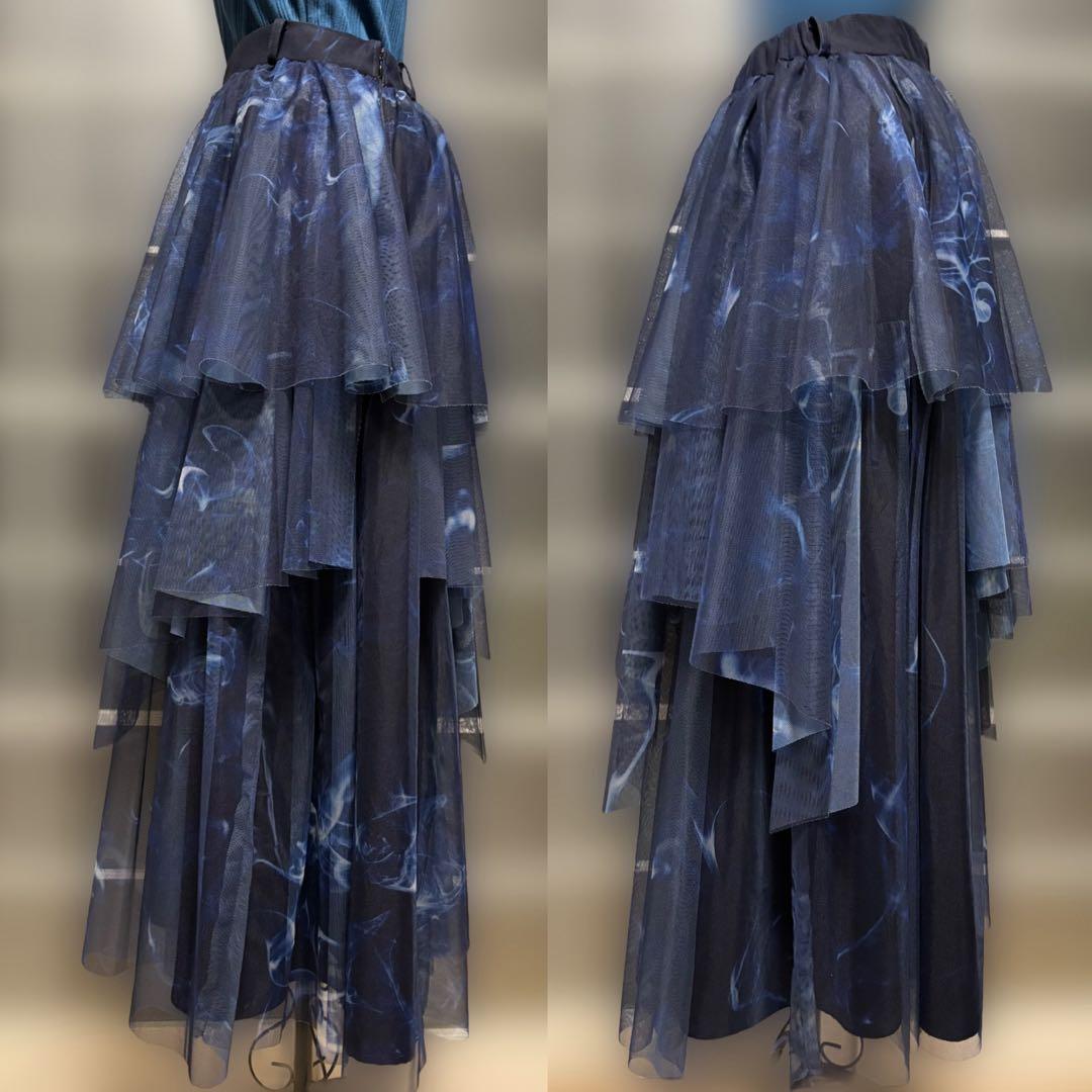 【美品】HARE SOULガラチュールスカート 青 25SS