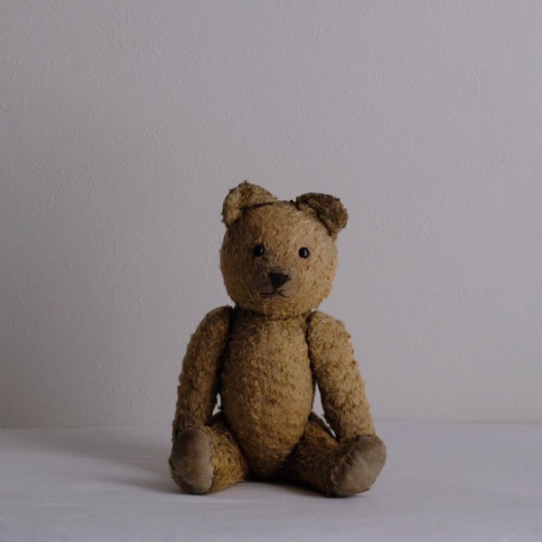 限定価格！Gold Teddy Bear アンティークベア　ぬいぐるみ　イギリス