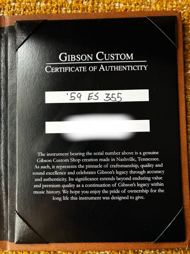 ギター GIBSON CUSTOM / 1959 ES-355 VOS Natural