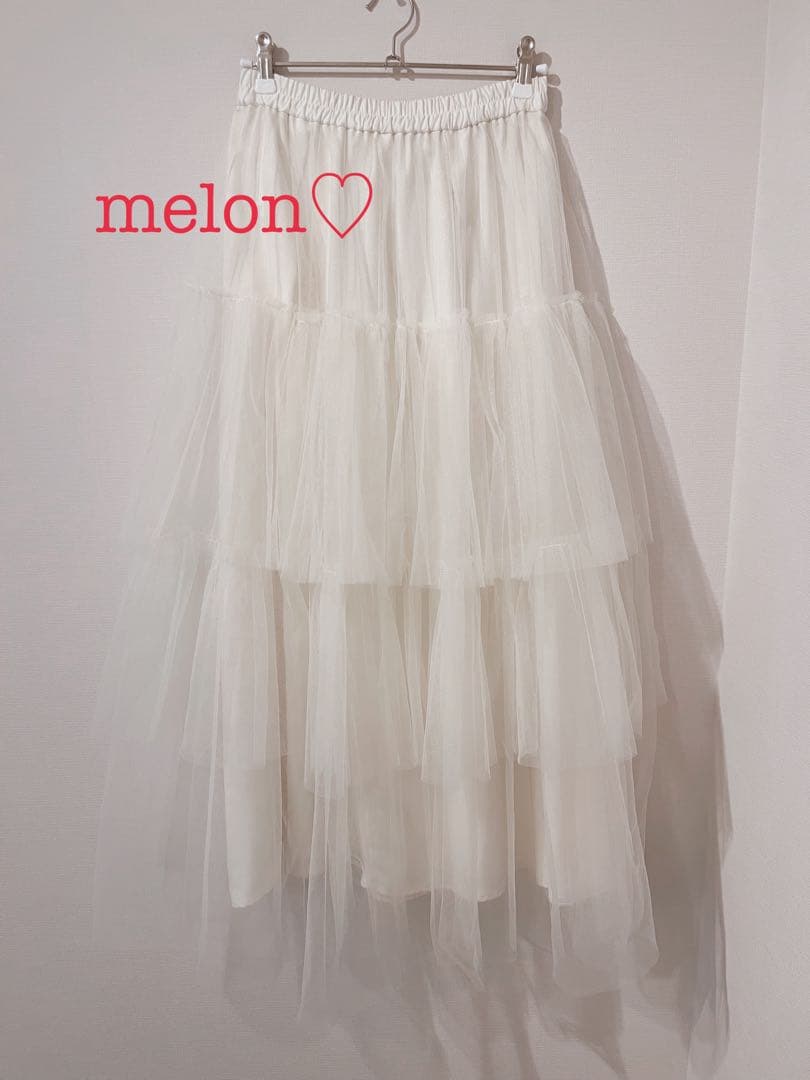 bluelea TULLE TIERED SKIRT チュール スカート