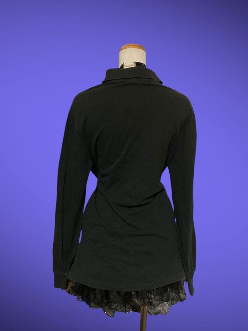 poloビックポニー黒ポロRalph Lauren y2kフェアリーグランジ平成