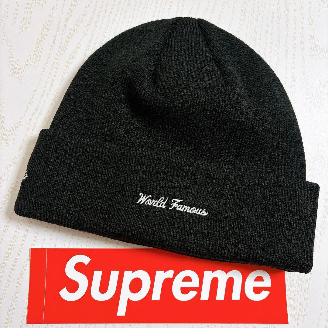 Supreme NEW ERA ニット帽　BOXロゴ　バンダナ　ブラック　黒