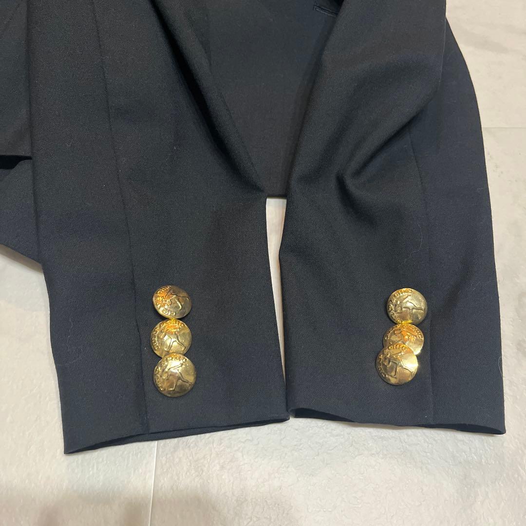 美品　MOSCHINO ブレザー　ダブル　テーラードジャケット　ウール　金釦　9