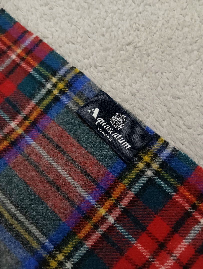 Aquascutum カシミヤマフラー