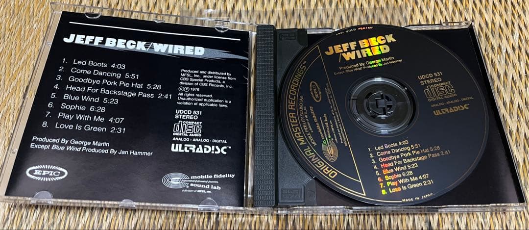Jeff Beck 【WIRED】GOLD CD 極美品