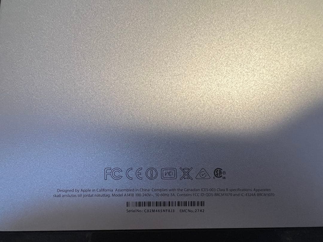 iMac 21.5インチ Late2013 A1418 起動確認済 本体 部品取