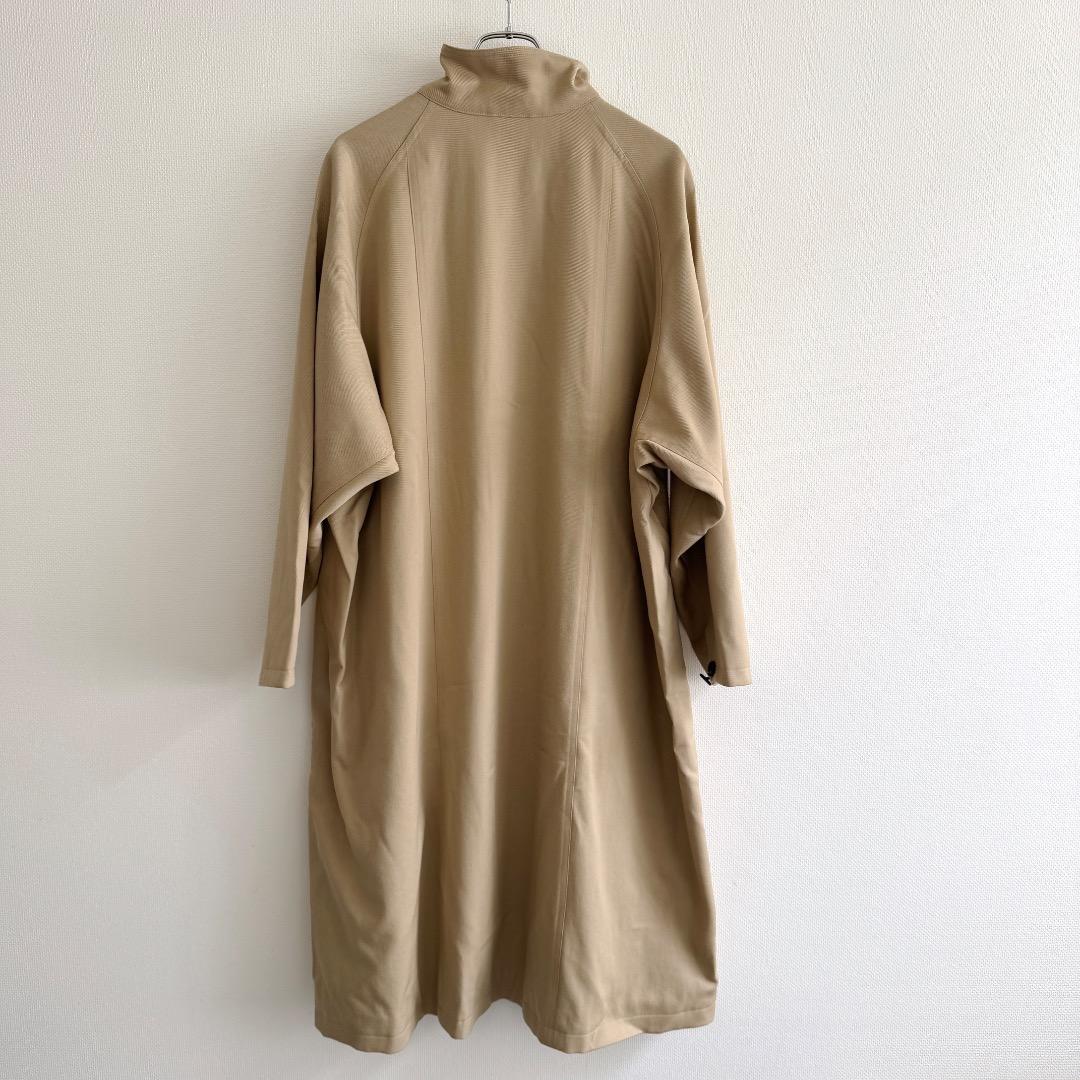 最安 CABaN ウールギャバジンスタンドカラーコート S レディース ロング丈