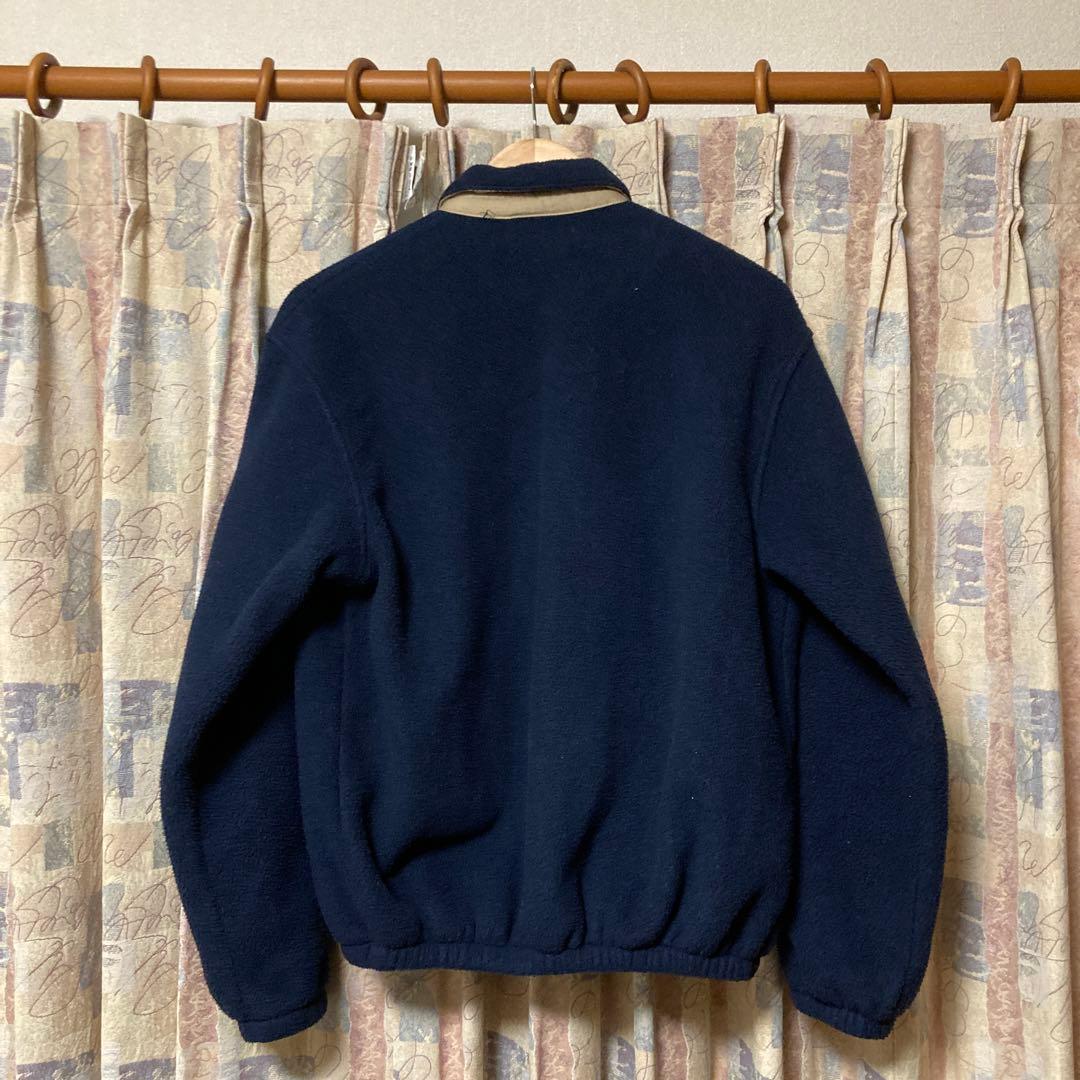 【USA製】ラルフローレン　フリース　スイングトップ　ネイビー　美品