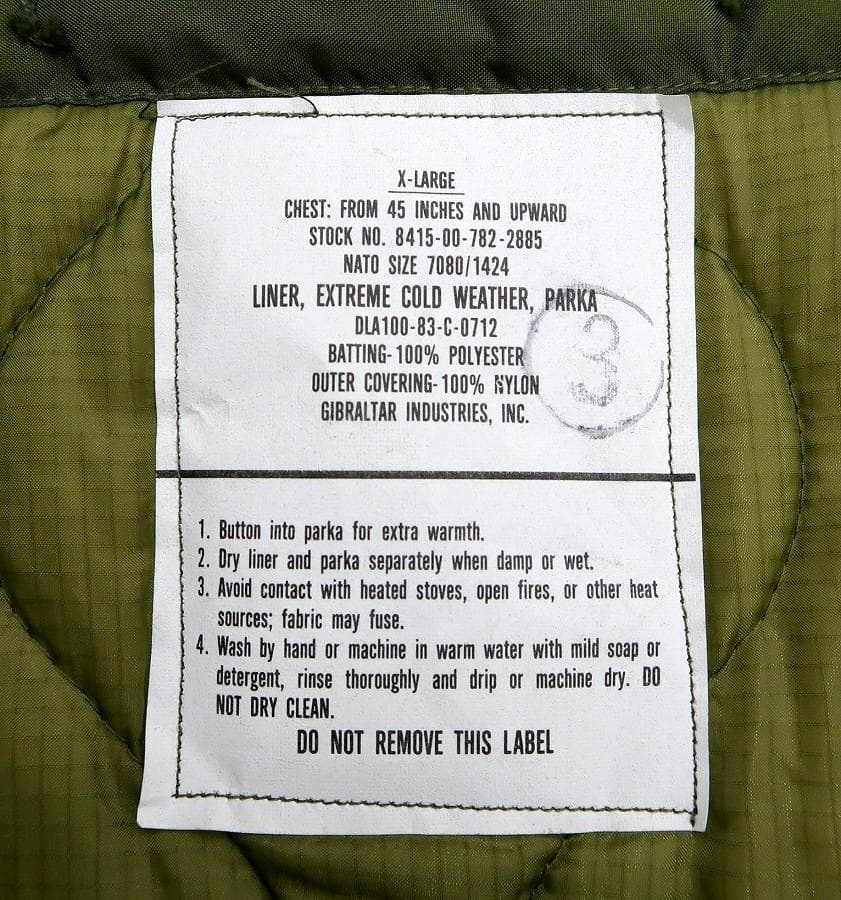 極美 XL 米軍実物 80s M-65 モッズコート ライナー セット ⑥