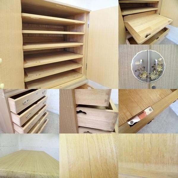 美品■東京の伝統工芸■桐の名門 相徳■一峰作■総桐箪笥■5段+観音開き■着物収納