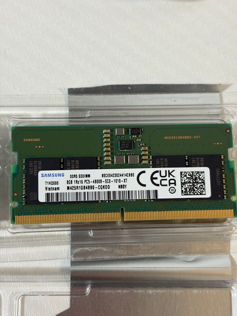 Samsung DDR5 16GB (8x2)メモリ 4800MHz
