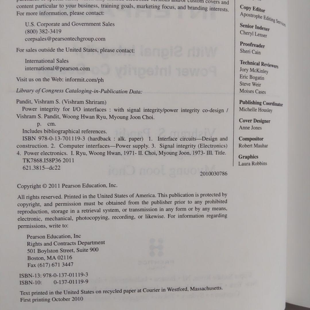 洋書 Power Integrity for I/O Interfaces