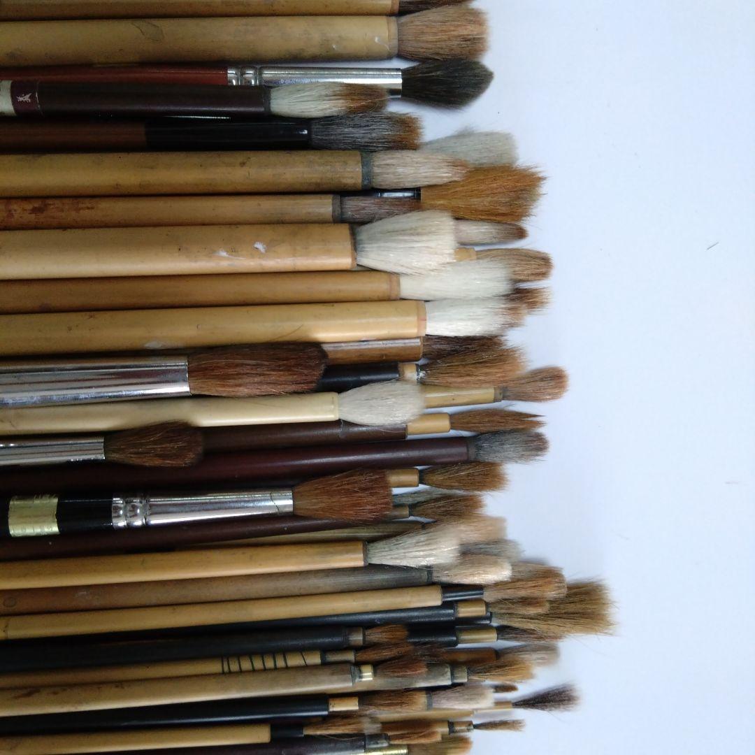 絵筆　未使用10本 、中古品　大量まとめ売り‼︎ 毛筆　水墨画　日本画　など